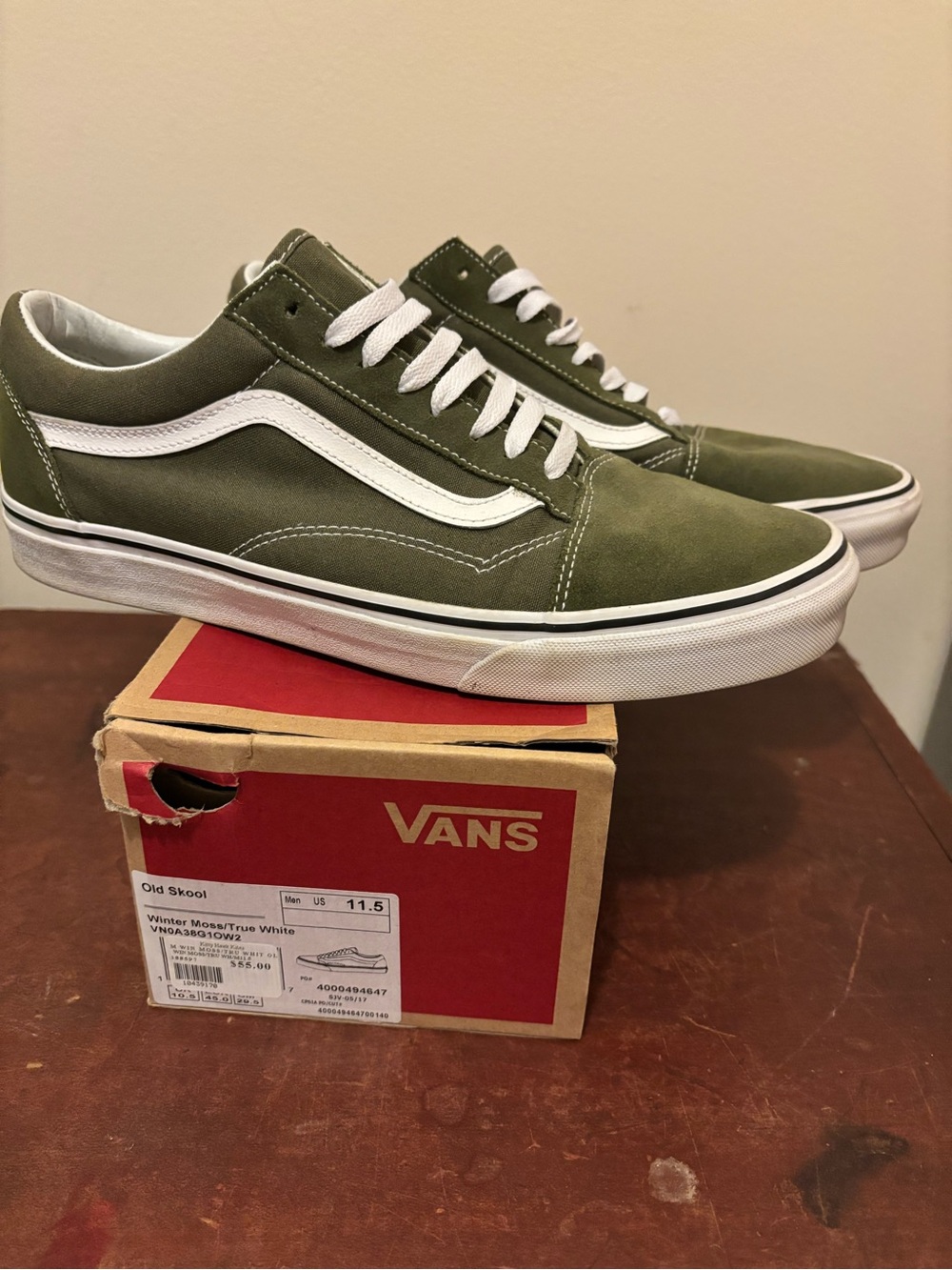 Vans Old Skool Olive with White Accent